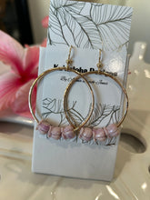 Load image into Gallery viewer, Crown Flower Hoop Earrings
