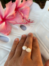 Load image into Gallery viewer, Mother of Pearl Pikake Bypass Ring