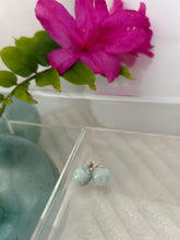 Load image into Gallery viewer, Burma Jade Stud Earrings