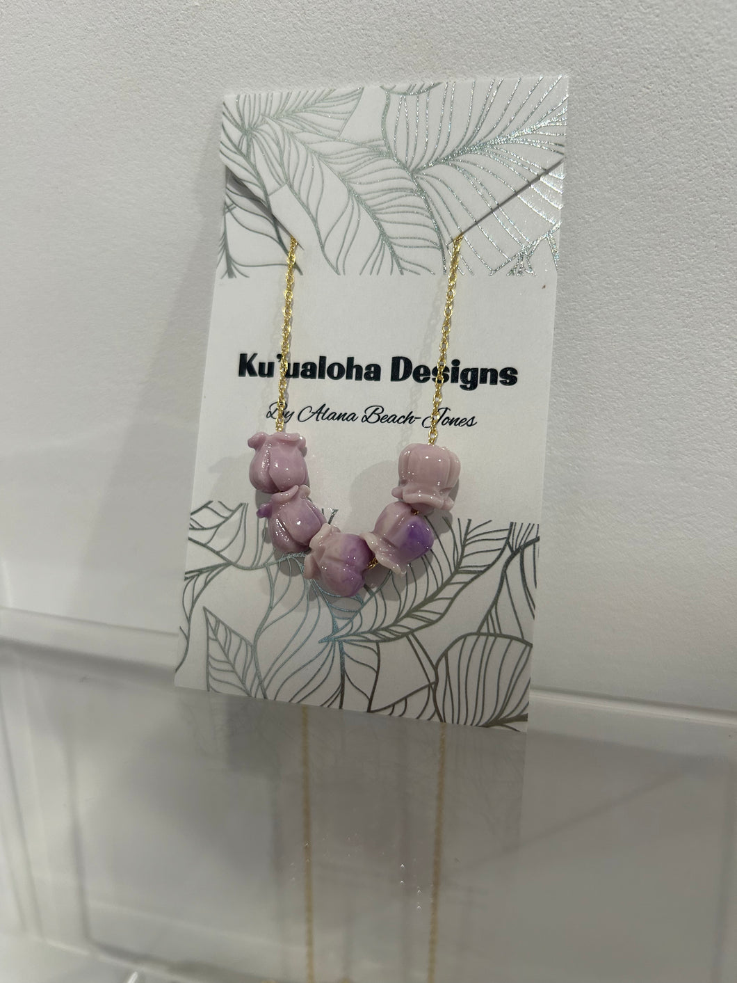 Floating Crown Flower Necklace