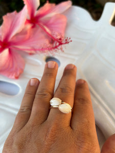 Mother of Pearl Pikake Bypass Ring