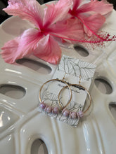 Load image into Gallery viewer, Crown Flower Hoop Earrings