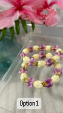 Load image into Gallery viewer, Crown Flower and Pikake Stretchy Bracelet
