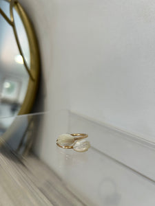 Mother of Pearl Pikake Bypass Ring
