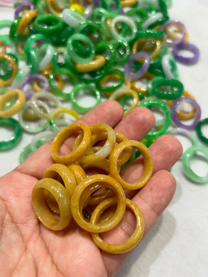 Honey Jade Rings