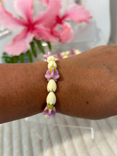 Load image into Gallery viewer, Crown Flower and Pikake Stretchy Bracelet