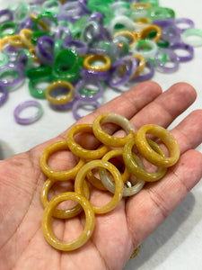 Honey Jade Rings