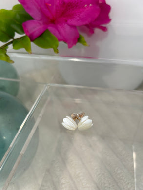 Mother of Pearl Pikake Stud Earrings