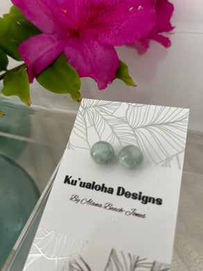 Burma Jade Stud Earrings