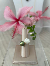 Load image into Gallery viewer, MOP Gardenia Pistachio Bypass Ring