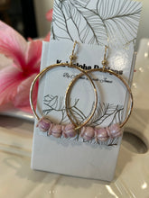 Load image into Gallery viewer, Crown Flower Hoop Earrings