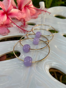 Lavender Jade Bangle 12 Gauge