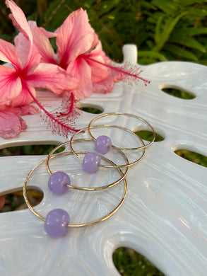 Lavender Jade Bangle 12 Gauge