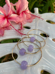 Lavender Jade Bangle 12 Gauge