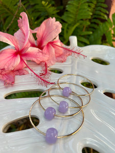 Lavender Jade Bangle 12 Gauge