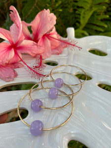 Lavender Jade Bangle 12 Gauge