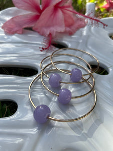 Lavender Jade Bangle 12 Gauge