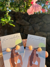 Load image into Gallery viewer, Coral Pikake Stud Earrings