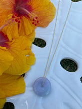 Load image into Gallery viewer, Lavender green Torus Jade Necklace