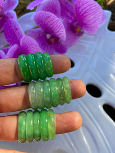 Green Jade Rings