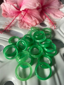 Green Jade Rings