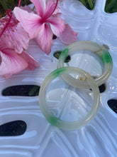 Load image into Gallery viewer, White and Green Jade