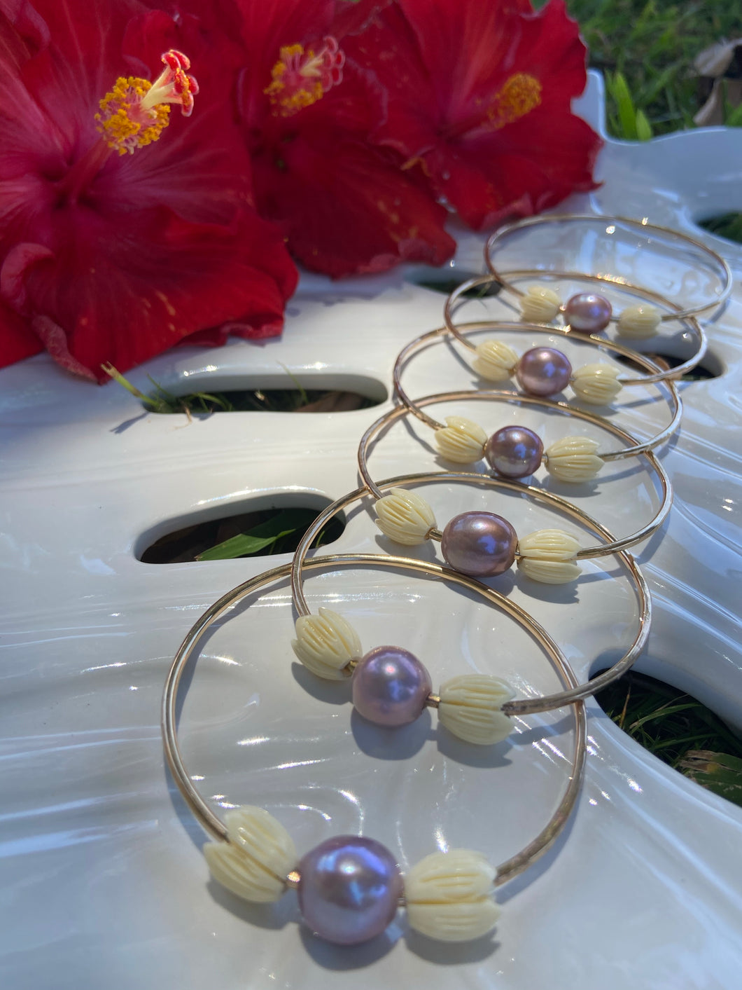 Malina Bangle with Edison Pearl