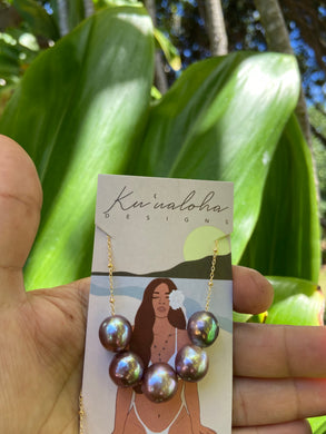Fireball Edison pearl necklace