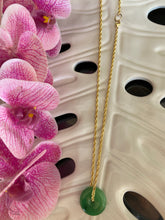 Load image into Gallery viewer, Green Jade Torus necklace