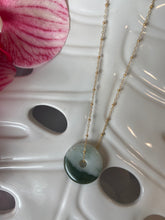 Load image into Gallery viewer, Jade Necklace (two tone)