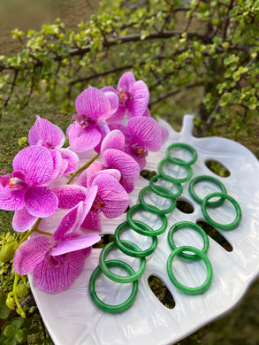 Dark Green Jade Baby Bracelet
