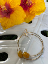 Load image into Gallery viewer, Vintage Jade Hoops