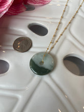 Load image into Gallery viewer, Jade Necklace (two tone)
