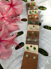 Load image into Gallery viewer, Green Jade Stud Earrings