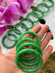 Dark Green Jade Baby Bracelet