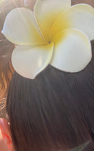 Load image into Gallery viewer, Plumeria Hair Clips (White)