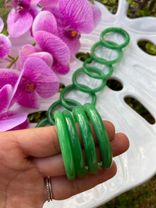 Dark Green Jade Baby Bracelet