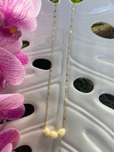 Load image into Gallery viewer, Three hand carved Ivory Pikake necklace