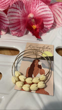 Load image into Gallery viewer, Large Pikake hoop earrings