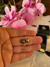Load image into Gallery viewer, Tahitian pearl bypass rings