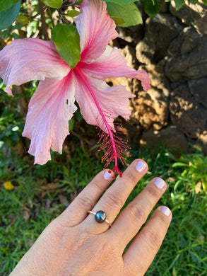 Floating Tahitian Pearl Ring