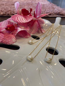 Mother of pearl floating Pikake necklace