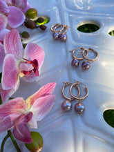 Load image into Gallery viewer, Bella Hoop Earrings ~ Rose Gold