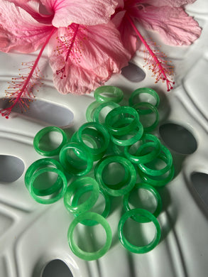 Green Jade Rings