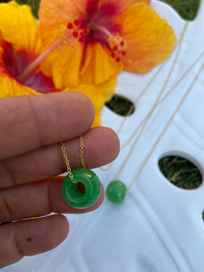 Green Apple Jade Necklaces
