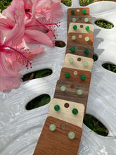 Load image into Gallery viewer, Green Jade Stud Earrings