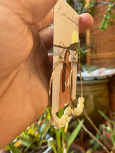 Load image into Gallery viewer, Large Pikake hoop earrings