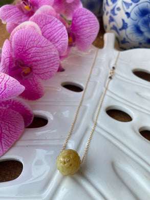 22mm Vintage Jade necklace