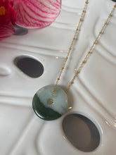 Load image into Gallery viewer, Jade Necklace (two tone)