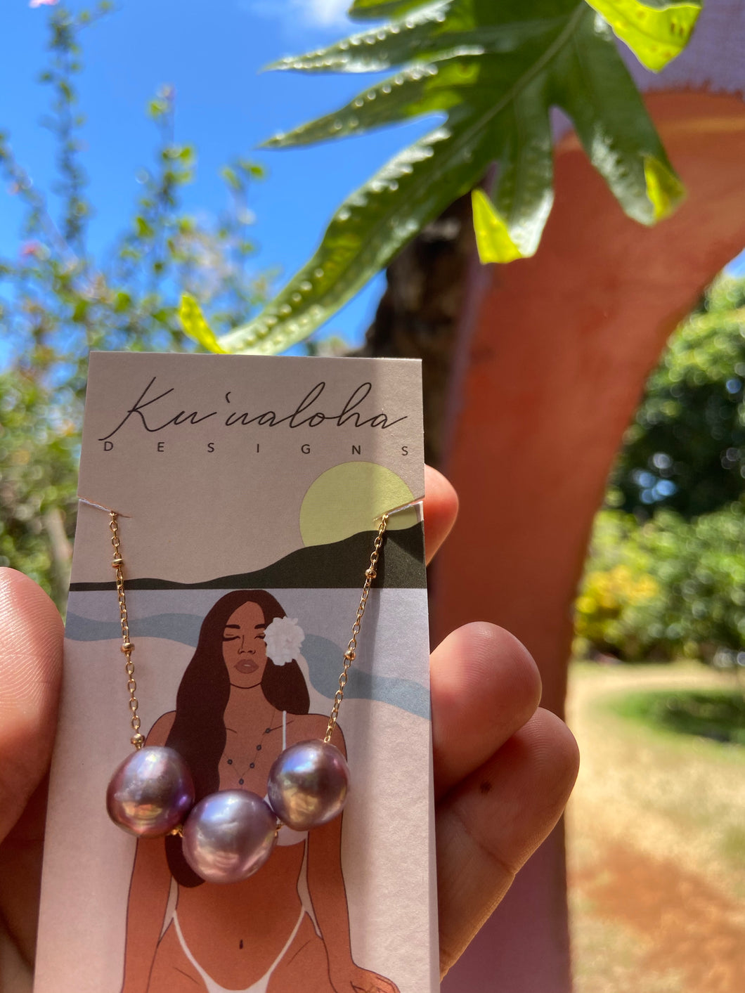 Fireball Edison pearl necklace